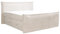 Vente-unique-Boxspringbett mit Kopfteil + Bettgestell mit Bettkasten + Matratze + Topper - 2 x 80 x 200 cm - Cord - Elfenbein - Rhoda von Palacio