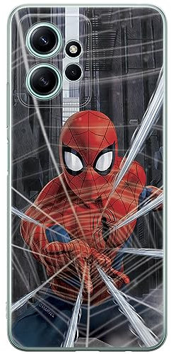 ERT GROUP Handyhülle für Xiaomi REDMI Note 12 4G Original und offiziell Lizenziertes Marvel Muster Spider Man 008 optimal an die Form des Handy angepasst, hülle aus TPU