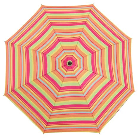 Doppler Beach-Sonnenschirm 'Como', bunt gestreift, Ø ca. 160 cm