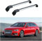 2 Stück Auto-Querträger-Dachträger für Audi A4 Avant (8W5, B9) 2015-2022, Lastenträger Relingträger Gepäckträger für Dachbox, Dachquerträger, Gepäckträger Schienen Zubehör,C Silver Black