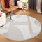 carpet city Kurzflor Teppich Creme - 200 cm Rund - Wohnzimmer-Teppiche Hochtief-Muster, 3D-Effekt - Geometrisches Muster - Flachflor Bodenbelag, Deko Schlafzimmer