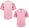 MESOSPERO Blank Fußballtrikot, Herren, 90er-Jahre, Hip-Hop, für Party, Training, Sport, T-Shirt, Schwarz, Weiß, Rot, Grün, S-3XL, #Blank-Rosa, 3X-Groß