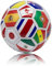 Drapeau du monde ballon de football, taille 1, matériau PVC