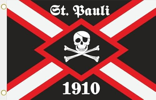 U24 Flagge Fahne St. Pauli 1910 Hissflagge 90 x 150 cm