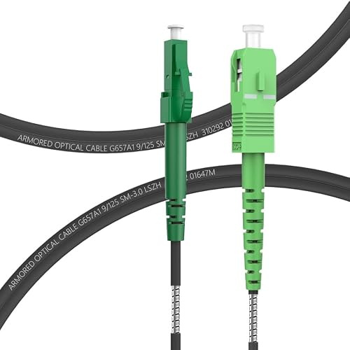 FLYPROFiber Gepanzerte Glasfaserkabel LC/APC auf LC/APC, LWL OS2 8M