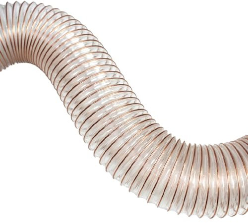 UpGBRF Absaugschlauch Transparent Flexibler Industrie-Lüftungsschlauch 1 Meter Für Die Hallenbelüftung, Wandstärke 1,2mm,Inner Diameter:200mm