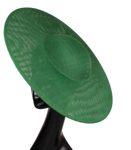 SHENJMAI 40 Cm Round Fascinator Wedding Hatinator Tea Party Wedding Hat Bridal Wedding Hair Accessorie