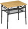 Campout Table de Camping - 65 x 50 x 65 cm - de Jardin Pliable - de Camping Pliable - Table Pliante - Hauteur réglable - Sac de Transport Inclus - Bambou