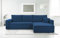 AXLIVING Blau Cord Couch L Form – Cedria L+R Wohnlandschaft 287cm