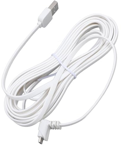 VBESTLIFE Überwachungskamera -Ladekabel, Wasserresist -USB -Verlängerungskabel mit Kontinuierlicher Stromversorgung für Smart -Home -Überwachungskameras Pro Pro 2 Go Light (7,6 m/24,9 Fuß)