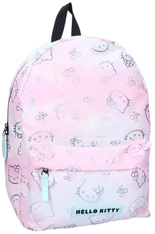 Vadobag Hello Kitty Rucksack - rosa Kindertasche mit Kirschmuster