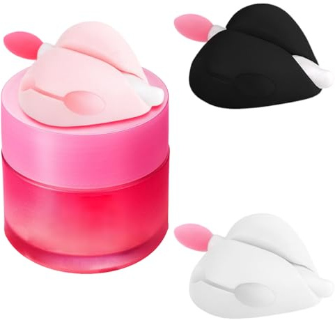 YLJMFH 3Pack Set Lip Brush Holder Compatible with Laneige Lip Sleeping Mask,Silicone Sleeve Protector Cover for Lip Brushes