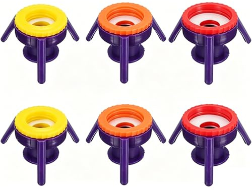 6Pcs Upside Down Squeeze Bottle Dispenser Cap,Leak-Proof Squeeze Cap with 3-Legged Stand,Multifunctional Inverted Bottle Caps,for Kitchen Bathroom Shampoo
