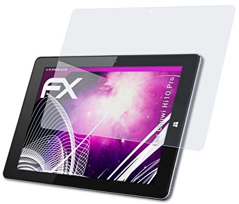 atFoliX Glasfolie kompatibel mit Chuwi Hi10 Pro Panzerfolie, 9H Hybrid-Glass FX Schutzpanzer Folie
