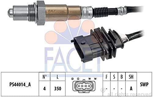 FACET 10.8305 Lambdasonde Regelsonde vor Katalysator Oxygen O2 Sensor Beheizt Planarsonde Kompatibel mit OPEL Corsa D Schrägheck S07 55568668 EPS 1.998.305 KW 498 305