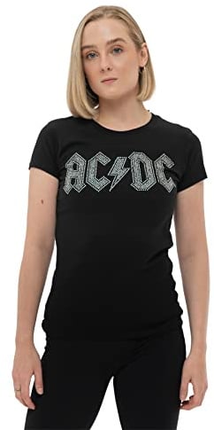 AC/DC Women's Rhinestone T-Shirt