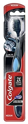 Colgate 360° Aktivkohle Zahnbürste, 6er Pack (6 x Stück)
