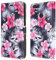 For Huawei P Smart FIG-LX1 / Enjoy 7s / Honor 9 Lite Leather Wallet Phone Case Cover - Black Pink Flower Wallet
