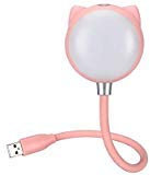 KuDiff Desk Lamp with USB Charging Built in Bluetooth Speaker Touch Sensitive Dimmable Brightness & 2 Color Mode, Creative Reading Lamp with Bluetooth Music Night Light Flexible USB Goose Neck