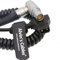 Alvin's Cables Arri Alexa Mini Camera Coiled Power Cable Right Angle 8 Pin Female to D-Tap