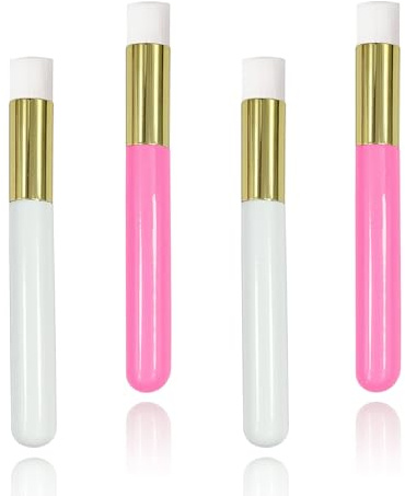 Wimpern-Shampoo-Pinsel, Wimpernverlängerung, Nase, Poren, Mitesser, Gesicht, Tiefenreinigung, Waschbürste für Frauen, 4 Stück