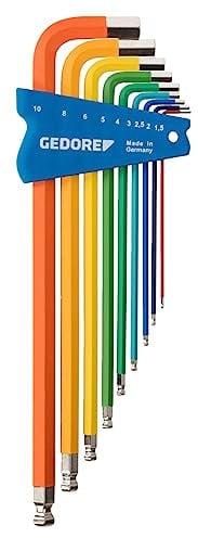GEDORE H 42 CKEL-09 - Juego de destornilladores angulares (9 piezas), multicolor