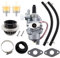 MCHNIC Vergaser mit Luftfilter Benzinfilter Schlauch Satz für 2 Takt 47cc 49cc Mini Motorrad ATV Quad Dirtbike Pocketbike Buggy Go Kart