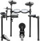 XDrum DD-460P E-Drum Kit - Kompaktes elektronisches Schlagzeug - 25 Kits und 15 Songs - Mesh Heads - 2-Zonen-Snarepad und Kickpad mit Fußmaschine - Becken mit Abstopp-Funktion - Schwarz