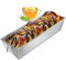 KADAX Rechteckige Backform, Kastenform aus Blech, Königskuchenform mit Antihaftschicht, Brotbackform, Kuchenform, Backform, eckige Brotform (35 x 12 cm, Silber)