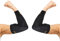 Thx4COPPER Manicotto a compressione per gomito 1 paio-Supporto per gomito infuso in rame-tutore per gomito per recupero, allenamenti, sport, golfisti, gomito del tennista, artrite, tendinite-L