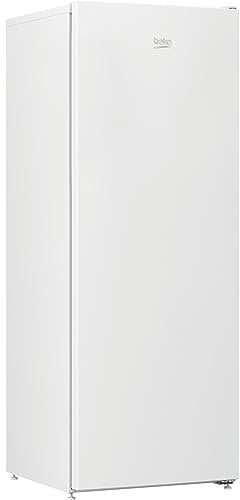 Beko RFSM200T40WN Gefrierschrank, 196 Nutzinhalt, No Frost, Schnellgefrierfunktion, LED-Display, 4 Gefrierschubladen, Geräuschpegel 39 dB (A), In unbeheizten Räumen nutzbar, Weiß