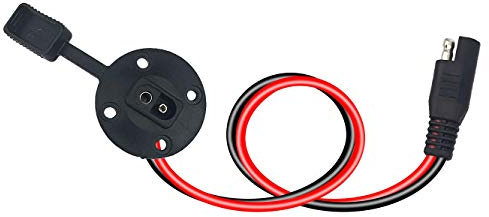 SAE-Anschluss - SAE-Steckdosen-Seitenwandanschluss, Solarwetterfest SAE-Schnellkupplungs-Solarpanelmontage, 12AWG SAE-Kabel für Solargenerator-BatterieladegeräT