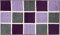 REDBEST Badematte, Badteppich, Badvorleger karo Los Angeles - rutschhemmend, Flauschiger Flor, pflegeleicht, für Fußbodenheizung geeignet - aubergine Größe 50x80 cm