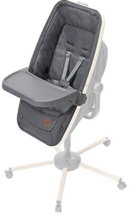 Maxi-Cosi Kit Repas Alba pour Chaise Haute Alba, Inclus Housse et Tablette Repas, Tissus 100% recyclés, de 6 Mois à 3 Ans (jusqu'à 15kg), Beyond Graphite