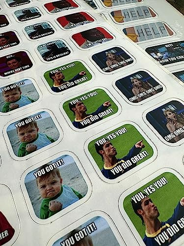 2. Version Lehrer Meme Sticker/Aufkleber 162 Stk. / 27 Motive/Lehrermemes für Noten/Lehrer Sticker/Lehrergeschenk/Lehrergeschenk Abschied