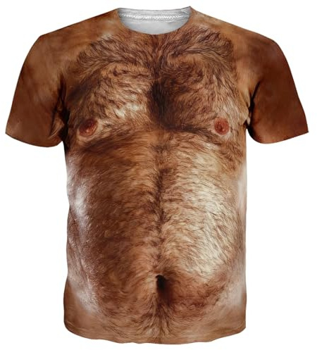 RAISEVERN Tshirt Herren Männer 3D Druck Coole Lustig T-Shirt, S-XXL