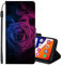 SEHEYA für Honor X8A Handyhülle mit Motiv PU Leder Handytasche Klapphülle Magnetverschluss Schutzhülle 3 Kartenhüllen Handy Hülle Cover, Rose