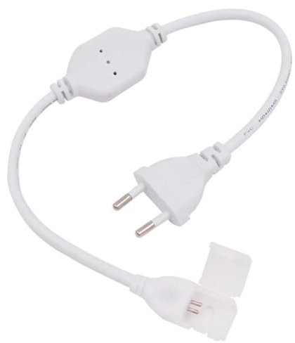 HEGEHE Adaptador de corriente con enchufe UE Para 220V 288 LEDs/m, 360 LEDs/m Tiras de neón COB sin cables (sin barra de luces)