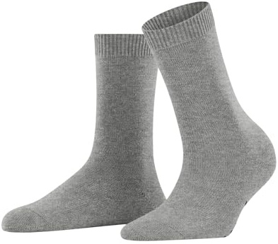 FALKE Damen Socken Cosy Wool W SO Wolle Kaschmir einfarbig 1 Paar, Grau (Light Heather 3223) neu - umweltfreundlich, 35-38