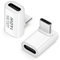 Adaptateur USB C 40 Gbit/s (Lot de 2), Adaptateur USB C mâle vers Femelle, connecteur Adaptateur USB C 4.0 de Type C à Angle Droit de 90 degrés, Compatible avec iPhone 15, Samsung, MacBook