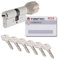 ToniTec Zylinderschloss TEC440 by ABUS Schließzylinder verschiedenschließend Türschloss 30/35Kmm mit 6 Schlüssel und Codecard