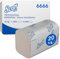 Scott Essential kleine Handtücher 6666, 2-lagige gefaltete Papierhandtücher, weiße Einmalhandtücher mit Prägung für hygienisches Händetrocknen, 20 Clips x 200 Handtücher (insg. 4.000 Handtücher)