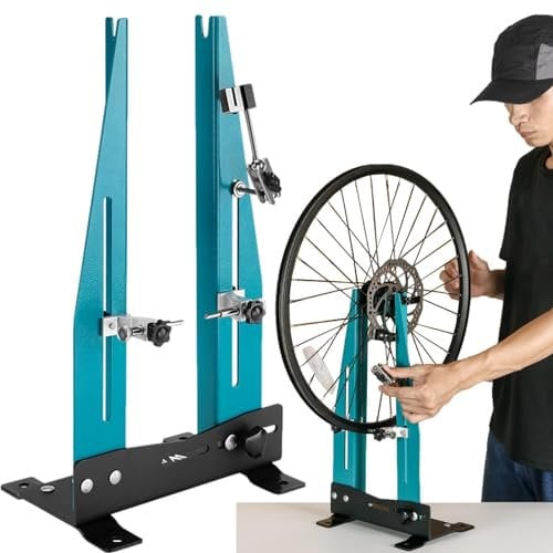Nixieen Bikes Wheel Truing Stand - Adjustable, Lightweight, Precise, 360° Rotation, High-Strength Steel