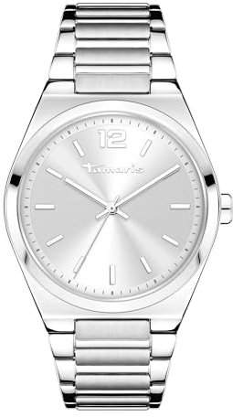 Tamaris Damen Analog Quarz Uhr mit Edelstahl Armband TT-0144-MQ
