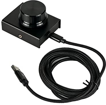 casstaly USB Computer Controller Volume Multimedia PC Speaker Audio Esterno Controllo del Volume Regolare Manopola Ricambi Accessori