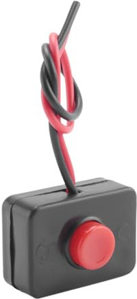 JANZU DC 12V2A Interruptor de cableado para Coches Pulsador de Base Adhesivo con accionamiento momentaneo