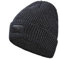 Flex Beanie Reflektierende Mütze für Damen Herren, warme reflektierende Strickmütze für den Winter, dicke, kältebeständige Plüschmütze für Outdoor-Sportarten (DE/NL/SE/PL, Alphanumerisch, L, Black)