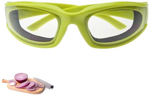 Shirene Zwiebelschutzbrille,Zwiebelbrille,Zwiebel-Schutzbrille,Gemüseschneider,Zwiebelschutzbrille,Küche,Tränenfreie Zwiebelbrille für Frauen und Männer,für den Einsatz in der Küche zu Hause