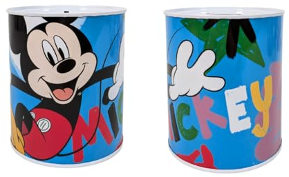 My Sweety Pop Spardose Micky Maus Metall blau Schule Aufbewahrung Münzen 12 | cm