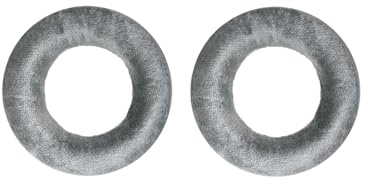 beyerdynamic EDT 770 V Ohrpolstersatz für beide Seiten für DT 770 PRO und weitere Modelle (Velour/Silber, ohne Schaumstoffscheiben)